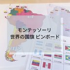 作品☆モンテッソーリ☆ 世界の国旗 ピンボード