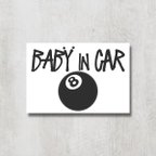 作品S8【ベビーインカー/BABY IN CAR】マグネットステッカー