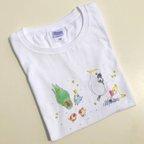 作品ほのぼの鳥さんTシャツ ピクニック（送料込）