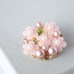 作品🌸桜色のブローチ🌸