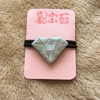 作品刺繍の宝石ヘアゴム【ダイヤ】