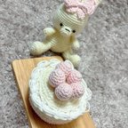 作品いちごのケーキ🍰あみぐるみ