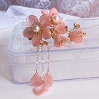 作品ゴージャスな桜満開のヘアクリップ　