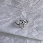 作品ハートのシルバーリング　マーキスカットダイアモンド　KR592  ハート　ハートの指輪　ダイアモンドリング　ご褒美