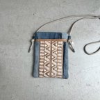 作品⁎インド刺繍リボンのお出かけスマホポーチ⁎beige ribbon