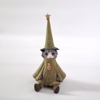 作品とんがり帽子の猫 - 塑像