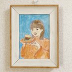 作品オーダーメイド　似顔絵　ポストカードサイズ　原画