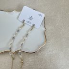 作品freshwater pearl maskchain -blue-