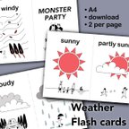 作品Weather Flash cards 1/2