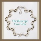 作品【 Oscilloscope 】 Cow Cow  ネックレス / ブレスレット  ブラウン