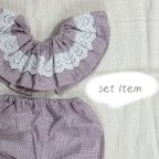 作品◉ 輪っかスタイ ◉ 【 purple 】フリルスタイ・かぼちゃパンツのset item🍁 