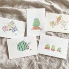 作品foods   🥝　postcards