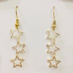 作品⭐︎星⭐︎ピアス/イヤリング/ノンホール樹脂ピアス