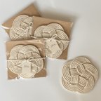 作品macramé coaster