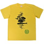 作品水深別お魚Ｔシャツ　イエロー　メンズ