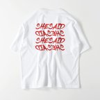 作品she said バックプリントビッグシルエットTシャツ