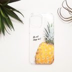 作品「pineapple」クリアハードケース （iPhone・Android対応）#sc-0059-c【受注生産・通常5～6営業日発送】