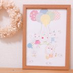 作品【原画】ふうせんにのって