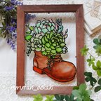 作品★☆ Fleshy plant in Boots  多肉植物 ★☆