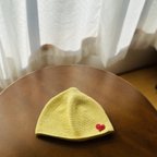 作品【アピアランスケア】オーガニックコットンのマロン帽子(Sサイズ)