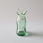 作品ミルククラウンの花瓶 (2)  Re-glass リグラス