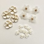 作品№ 42f　お花カボション　18個セット