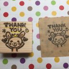 作品うさぎさん｢THANK YOU｣はんこ