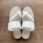 作品new!【'23サマー】cross sandals ver.white /クロスサンダル＊ホワイト