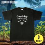 作品キャンプTシャツ「Good day」濃色  S〜XL