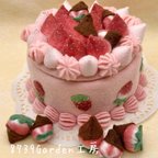 作品フェルトケーキ🍓🍫苺のケーキA-70