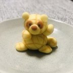 作品【樹脂粘土フィギュア】メロンパンタヌキ/フェイクスイーツ