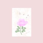 作品「薔薇からのメッセージ」/ポストカードサイズ/12枚セットのイラスト/バラの花