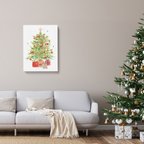 作品クリスマスツリーのキャンバス　/ i1061 / 冬景色　オーナメント　人気のクリスマスツリー