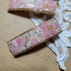 作品🆕桜咲   バレッタ