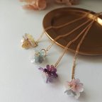 作品【4色展開♪】美濃和紙のネックレス　和風　和紙　和装　着物　ギフト