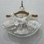 作品ミニラボットの服　白のドレス