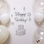 作品誕生日　飾り　バースデーフォト　ワイヤークラフト　ワイヤーアート　ハーフバースデー　Happy  Birthday　ハッピーバースデー　飾り付け　装飾　ケーキ　赤ちゃん　ベビー