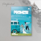 作品[8Pタイプ] 結婚式プロフィールブック《席次表付》［design番号70］（席次表やメニュー表などを写真集に変更可能）雑誌風