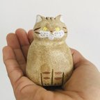 作品手のり猫/茶トラ(黄色目)