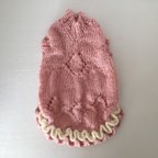 作品犬用手編みのセーター