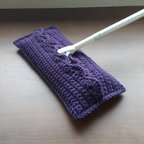 作品紫　１００％アクリル毛糸 フローリングモップ　 エコモップ  手編み