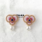 作品刺繍ピアス