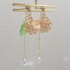 作品紫陽花　2wayピアス