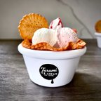 作品【特集掲載】アイスクリーム 小物入れ メモスタンド ワッフルボウル パフェ ストロベリーWAFFLE BOWL ICE CREAM PARFAIT STRAWBERRY