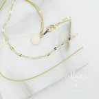 作品14kgf w chain necklace 