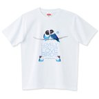 作品LOVELY LOVE LOVE LOVEBIRDS 0603 ボタンインコ Tシャツ 半袖 白限定