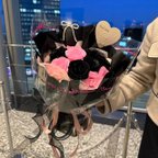 作品テレビ「よるのブランチ」で紹介されたワンホンブーケ専門店が作る次世代ワンホンブーケ　ふわふわ紙で巻かれた枯れない花束　韓国花束　推し生誕祭花束