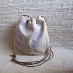 作品itoiro kinchaku bag (kinari/beige)