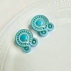 作品soutache ターコイズのおしゃれなピアス