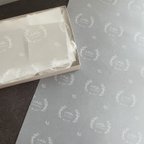 作品【名入れセミオーダー】A3サイズ　トレーシングペーパーホワイト印刷 D　包装紙　梱包